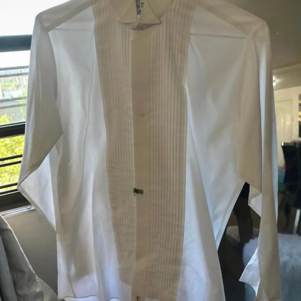 After-six Men's White Shirt